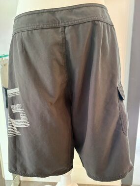 Analoa Black Men's Cargo Shorts with Side Pocket
